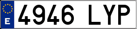 Truck License Plate